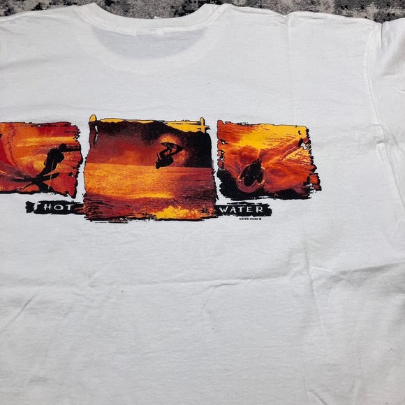 Vintage 90s Lake Havasu Gildan Heavyweight T-shirt Hot Water Backhit Graphic - Picture 5 of 6